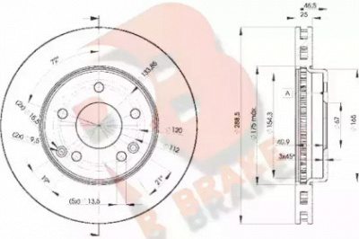 R BRAKE 78rbd20410 -